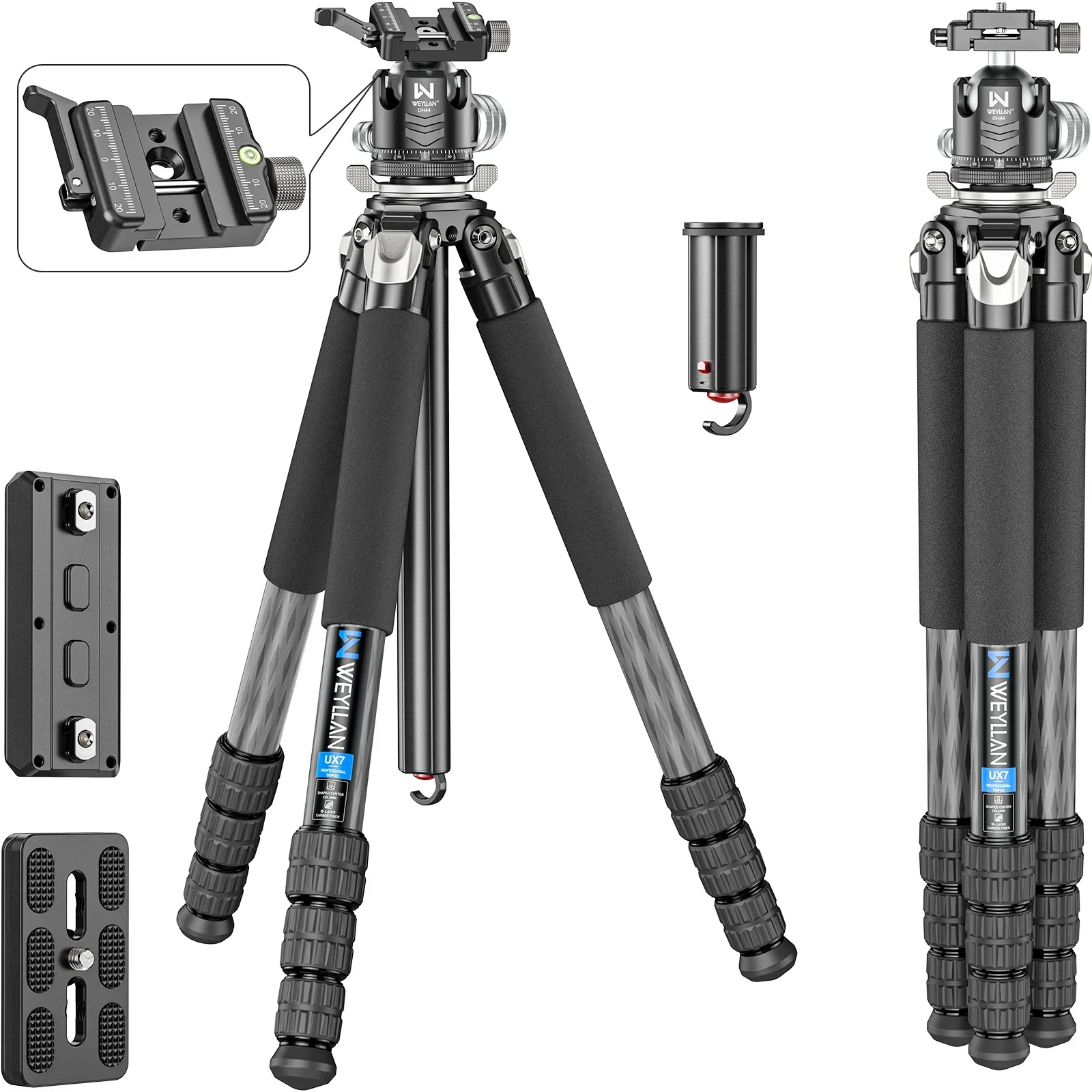 Camera Tripod Carbon - Штатив WEYLLAN UX7 из углеродного волокна