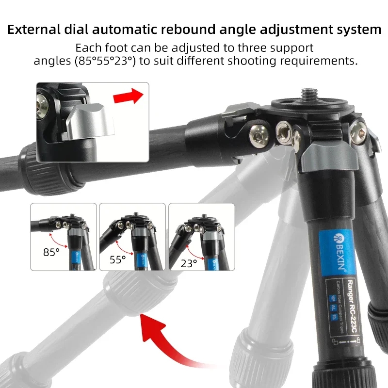 BEXIN мини-штатив из углеродно – обзор и цена Camera Tripod Carbon