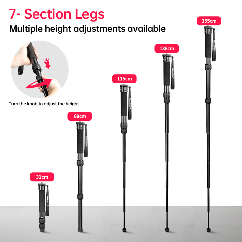 Монопод Manbily A-888 из алюми – обзор и цена Camera Tripod Carbon