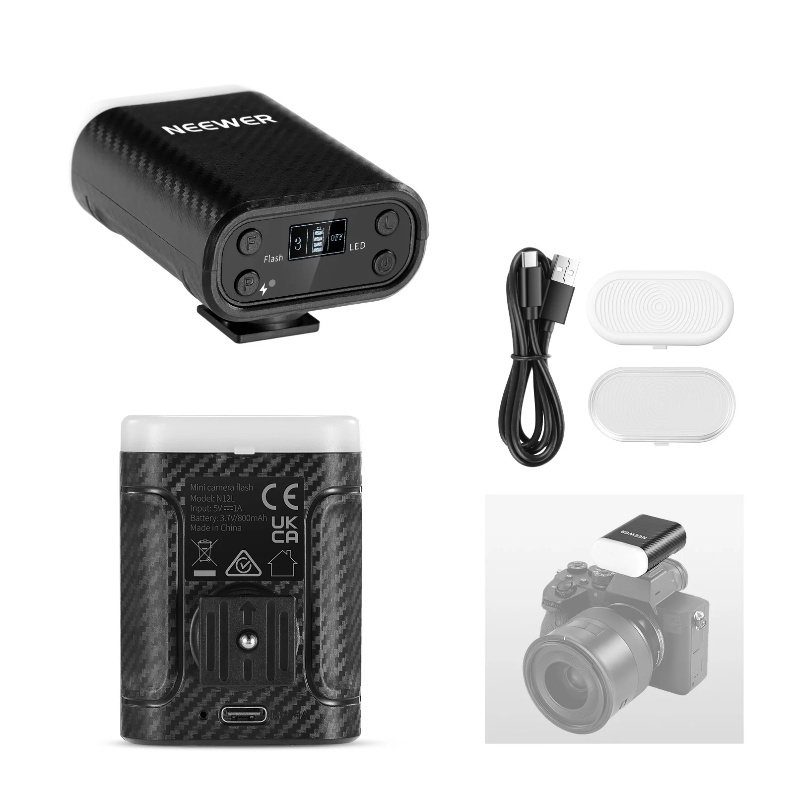 NEEWER N12L Миниатюрная портат – обзор и цена Speedlite Flash External