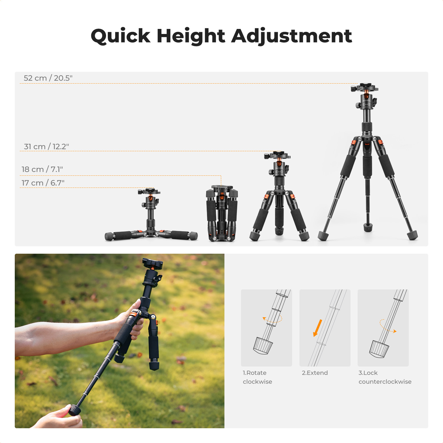 Настольный мини-штатив K&F CON – обзор и цена Camera Tripod Carbon