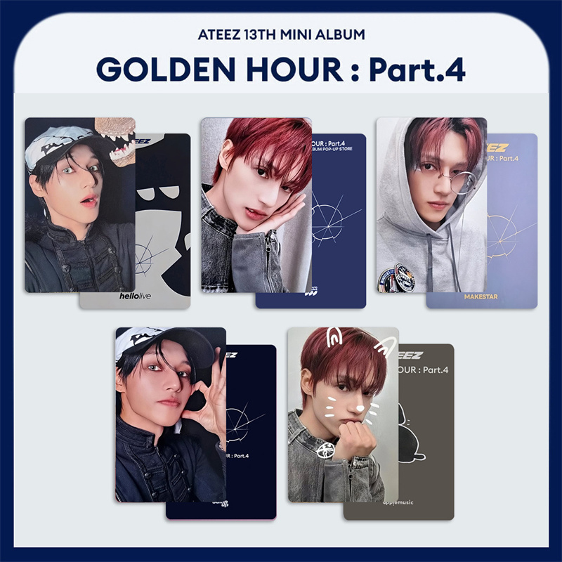 ATEEZ 5 шт./набор GOLDEN HOUR  – обзор и цена Photography News
