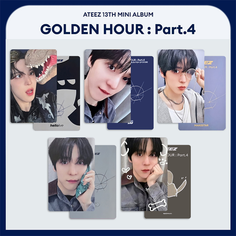 ATEEZ 5 шт./набор GOLDEN HOUR  – обзор и цена Photography News